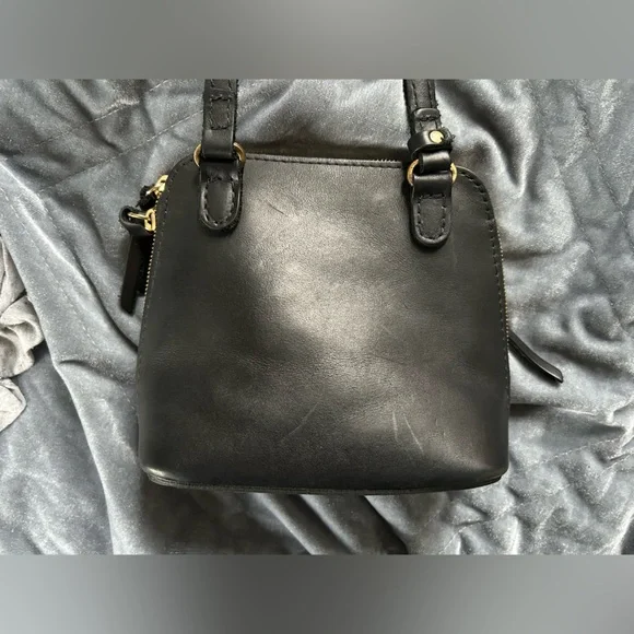 Portland Leather Women’s Black Crossbody Bag Blk - Picture 5 of 5